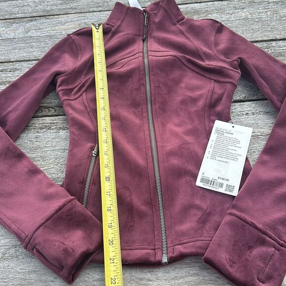 Lululemon Define Jacket Velvet‎ Garnet size 2 NWT - Picture 6 of 9